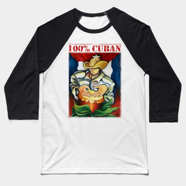 100% CUBAN Baseball T-Shirt by dmiguez